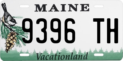 ME license plate 9396TH