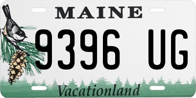 ME license plate 9396UG