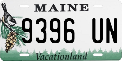 ME license plate 9396UN