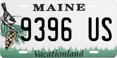 ME license plate 9396US