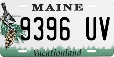 ME license plate 9396UV