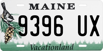 ME license plate 9396UX