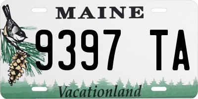 ME license plate 9397TA