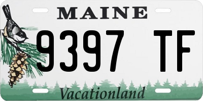 ME license plate 9397TF