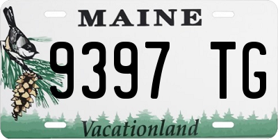 ME license plate 9397TG