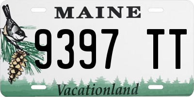 ME license plate 9397TT
