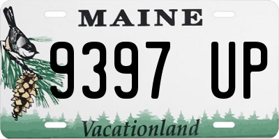 ME license plate 9397UP