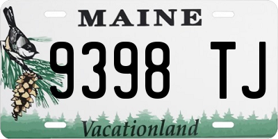 ME license plate 9398TJ