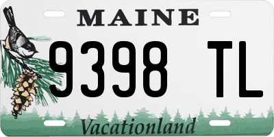 ME license plate 9398TL