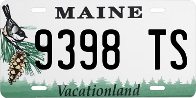ME license plate 9398TS