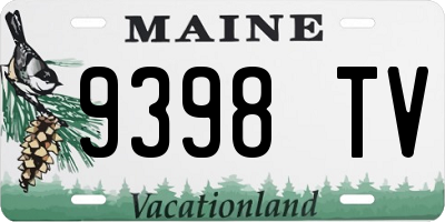 ME license plate 9398TV