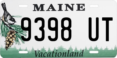 ME license plate 9398UT