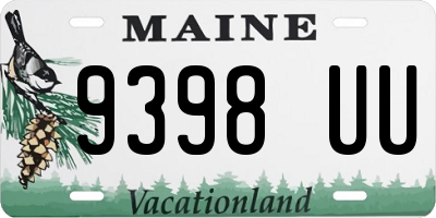 ME license plate 9398UU