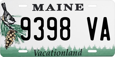 ME license plate 9398VA