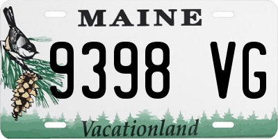 ME license plate 9398VG