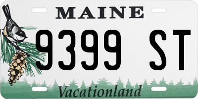 ME license plate 9399ST