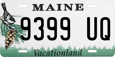 ME license plate 9399UQ