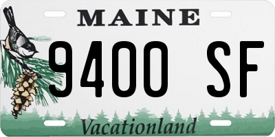 ME license plate 9400SF