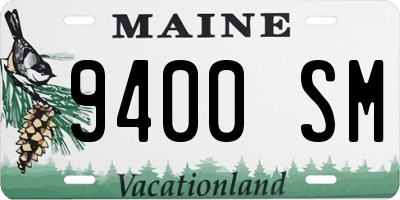 ME license plate 9400SM