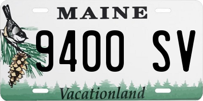 ME license plate 9400SV