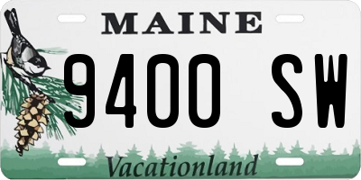 ME license plate 9400SW