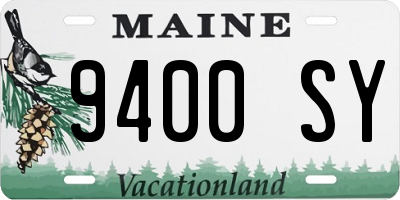 ME license plate 9400SY