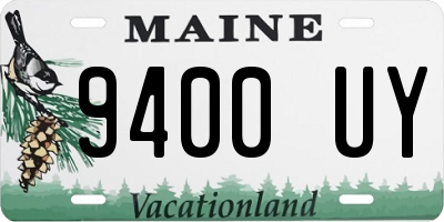 ME license plate 9400UY