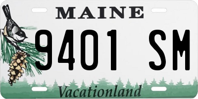 ME license plate 9401SM