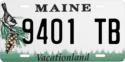 ME license plate 9401TB