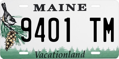 ME license plate 9401TM