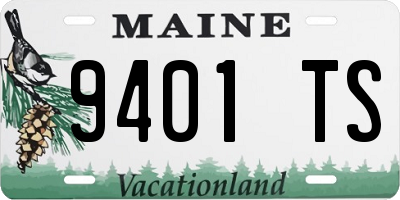 ME license plate 9401TS