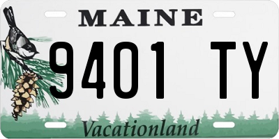 ME license plate 9401TY