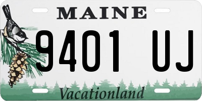ME license plate 9401UJ