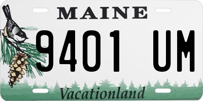 ME license plate 9401UM