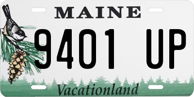 ME license plate 9401UP