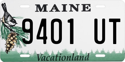 ME license plate 9401UT