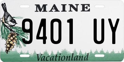 ME license plate 9401UY