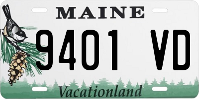 ME license plate 9401VD