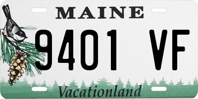 ME license plate 9401VF