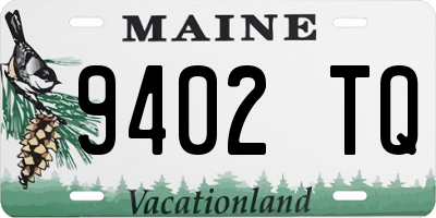 ME license plate 9402TQ