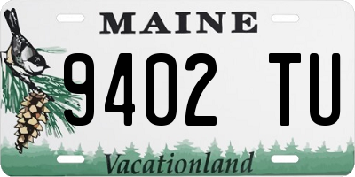 ME license plate 9402TU