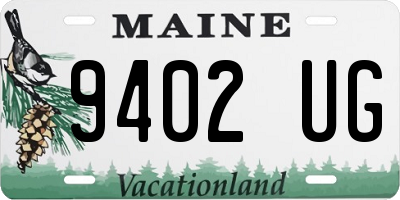 ME license plate 9402UG