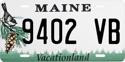 ME license plate 9402VB