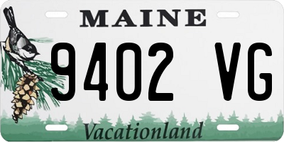 ME license plate 9402VG