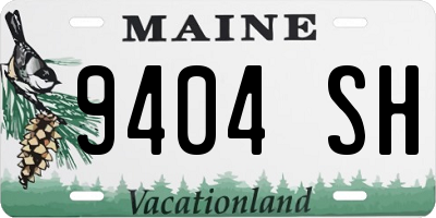 ME license plate 9404SH