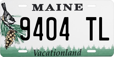 ME license plate 9404TL