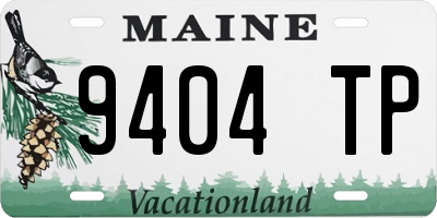 ME license plate 9404TP