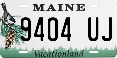 ME license plate 9404UJ