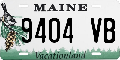 ME license plate 9404VB