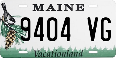 ME license plate 9404VG